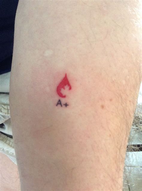 Blood Group Tattoo .